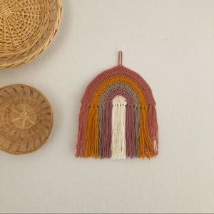 Boho Crochet Rainbow Wall Hanging (Sunny)
